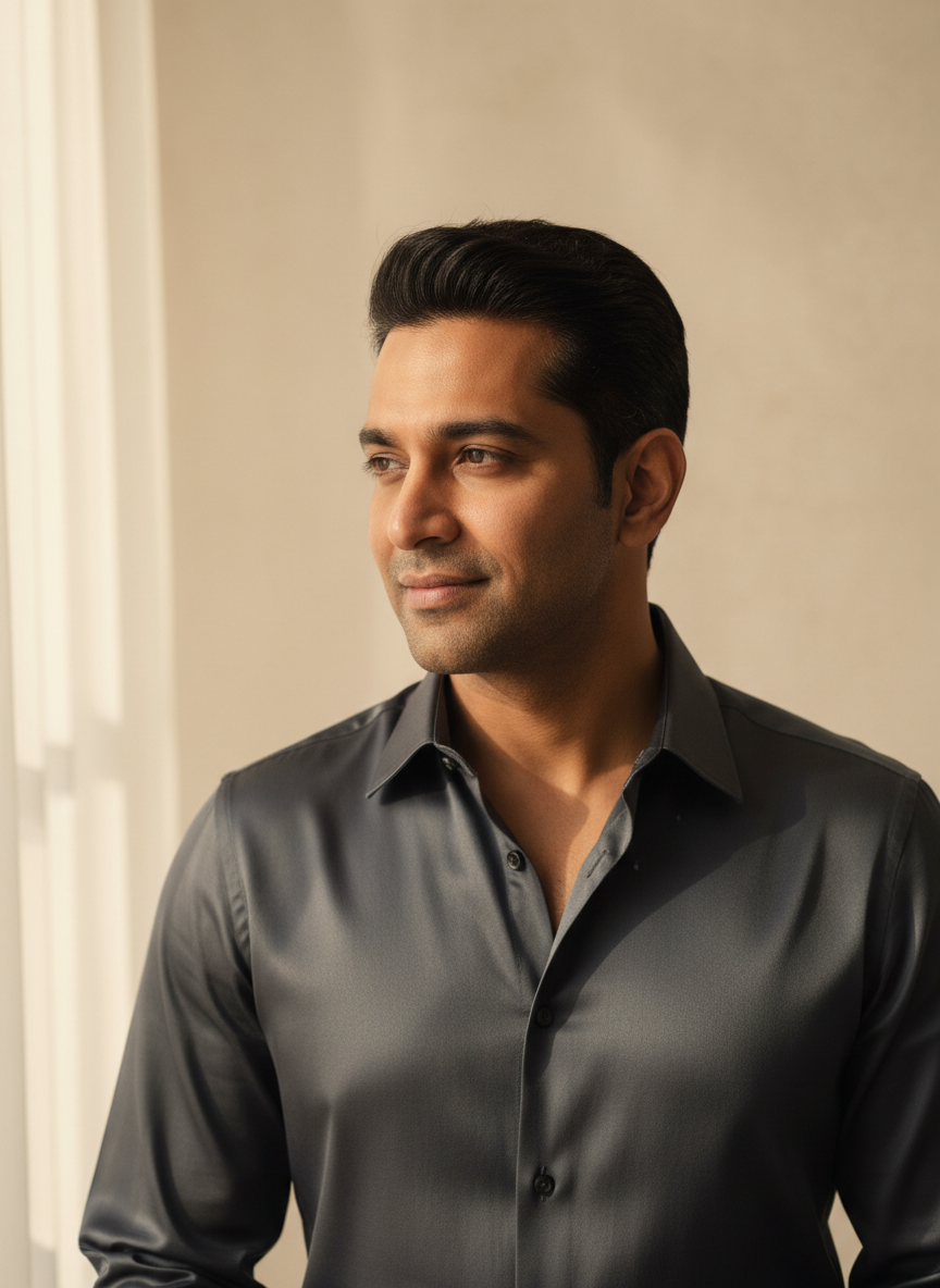 Portrait of Arjun Mehta, Senior Designer at Studio Kasba